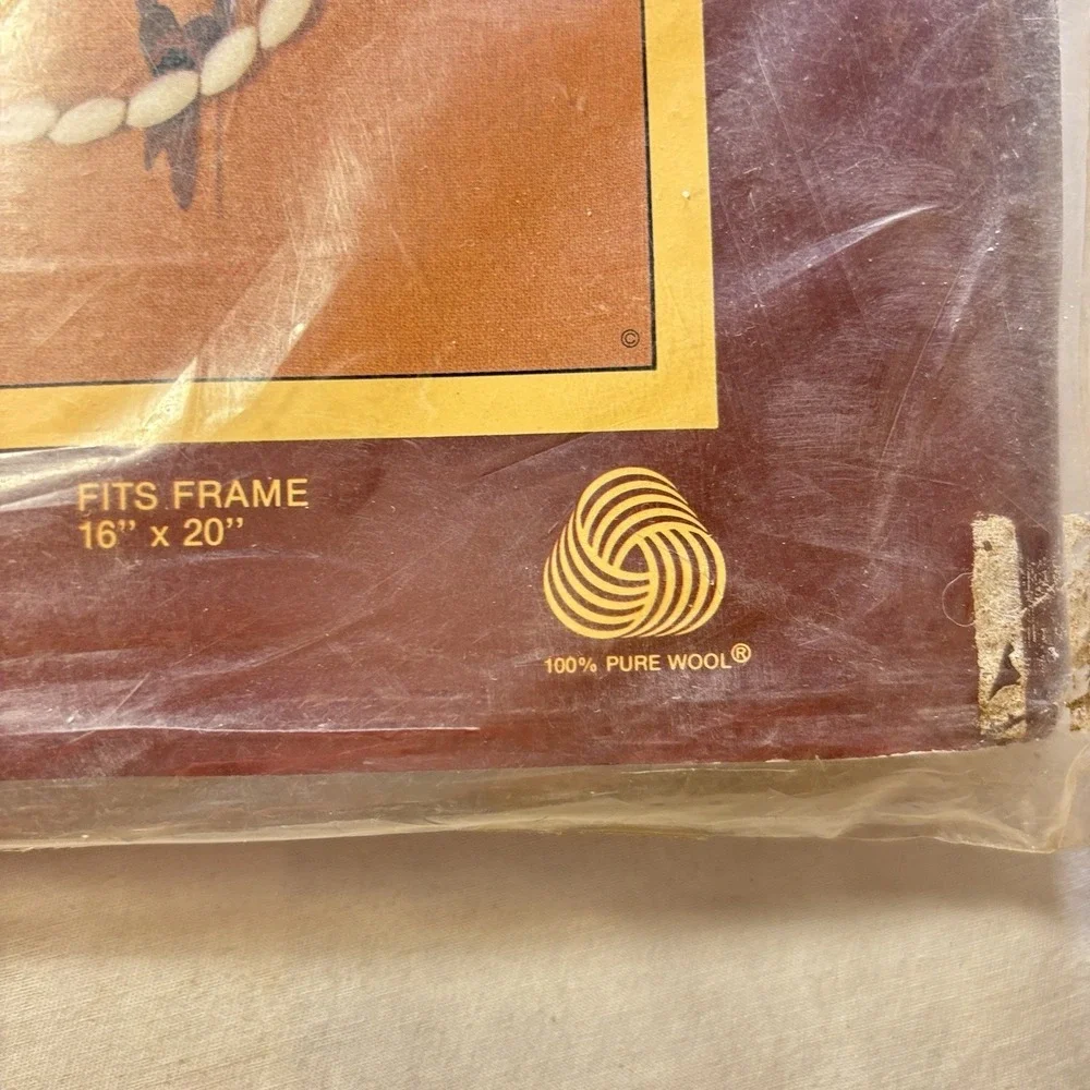 Vintage 1982‎ Sunset Stitchery Western Life Dan Trotter Fits Frame 16